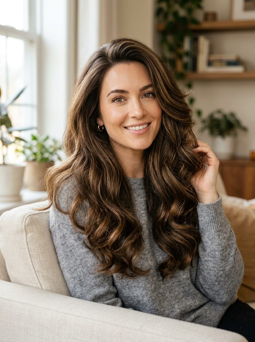 Blowout für lange Haare - Blowout Frisur
